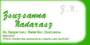 zsuzsanna madarasz business card